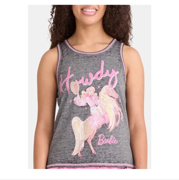 Barbie 2 Piece PJ Set Women's Large NWT - Picture 2 of 4